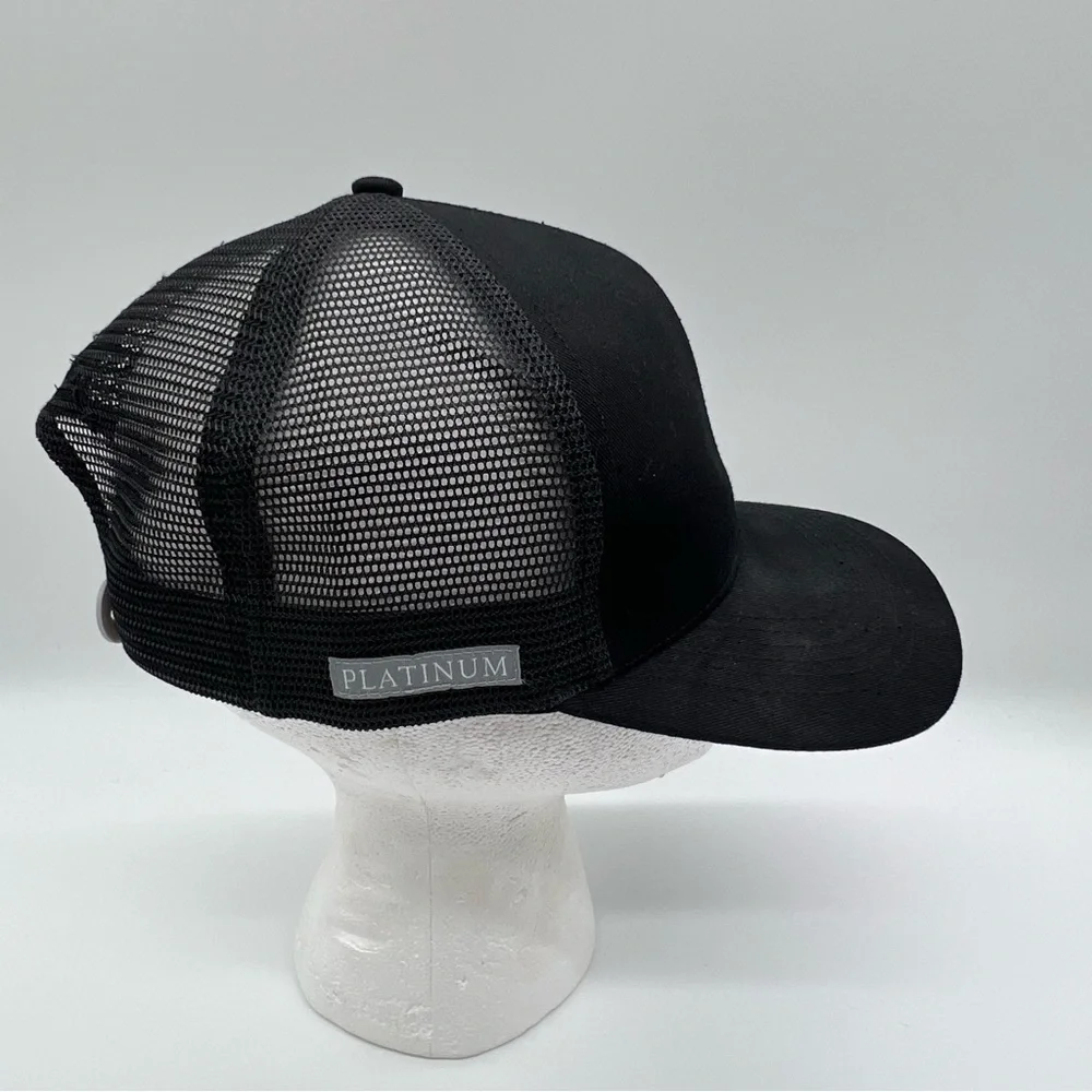 BottleRock Napa Valley Official Black Mesh Trucker Hat Snapback